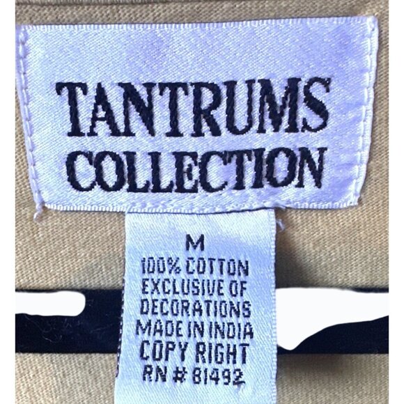 Tantrums Collection Medium Sleeveless V-Neck Top With Striped Design & Flower - Picture 5 of 8